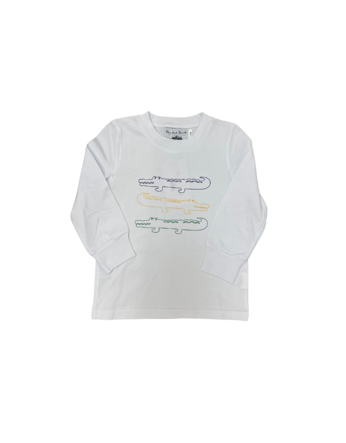 Mardi Gras Gator Youth Long Sleeve