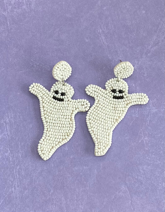 Ghost Beaded Earrings