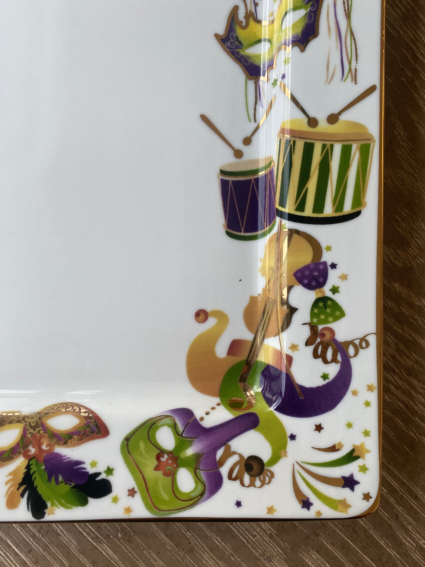 Mardi Gras Serving Platter