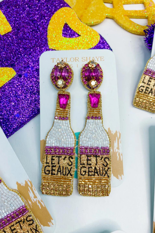 Let’s Geaux Bottle Earrings
