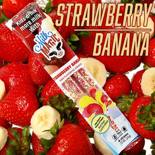 Strawberry Banana Magic Straws
