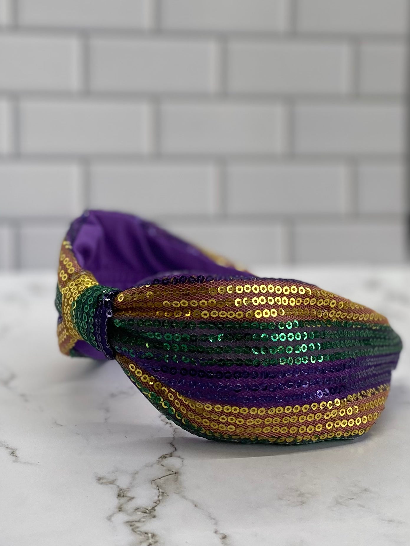 Knotted Sequin Headband