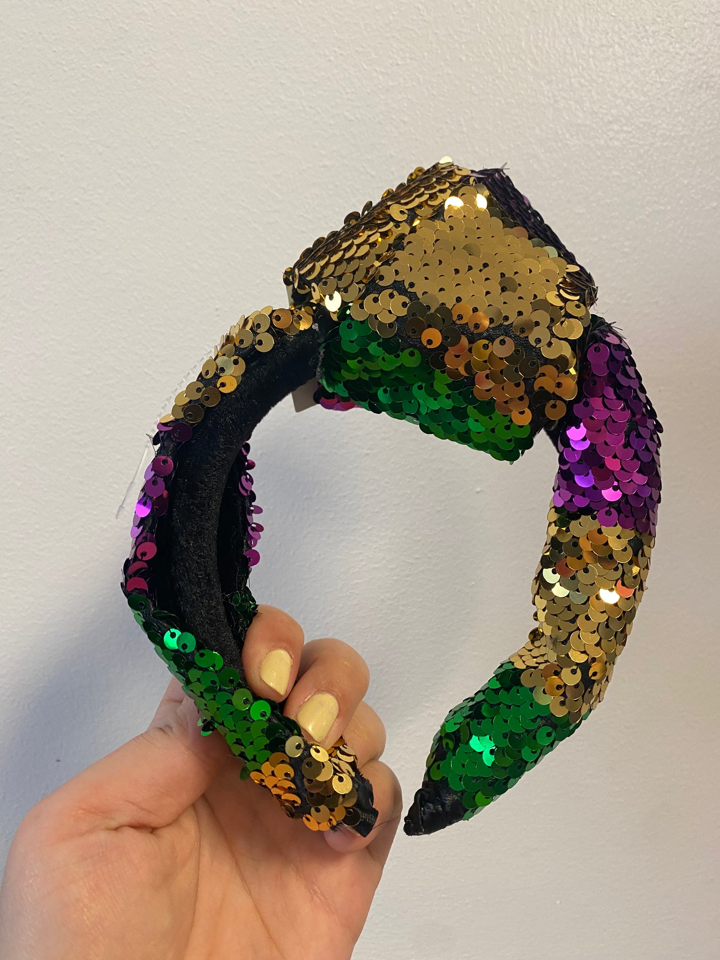 Sequin Top Knot Headband