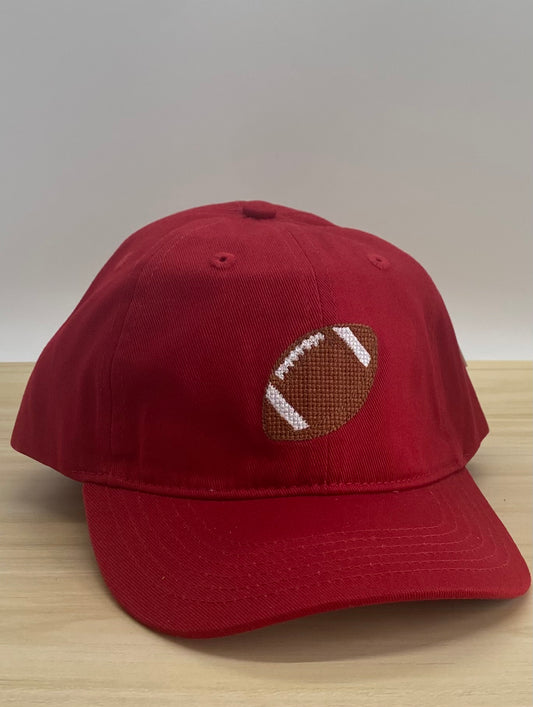 Red Hat with Embroidered Football