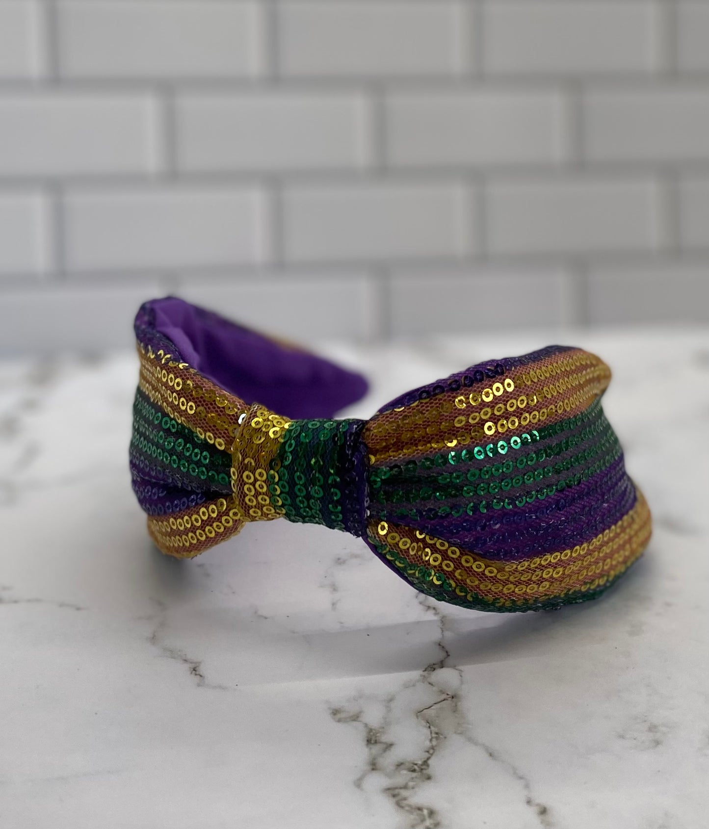 Knotted Sequin Headband