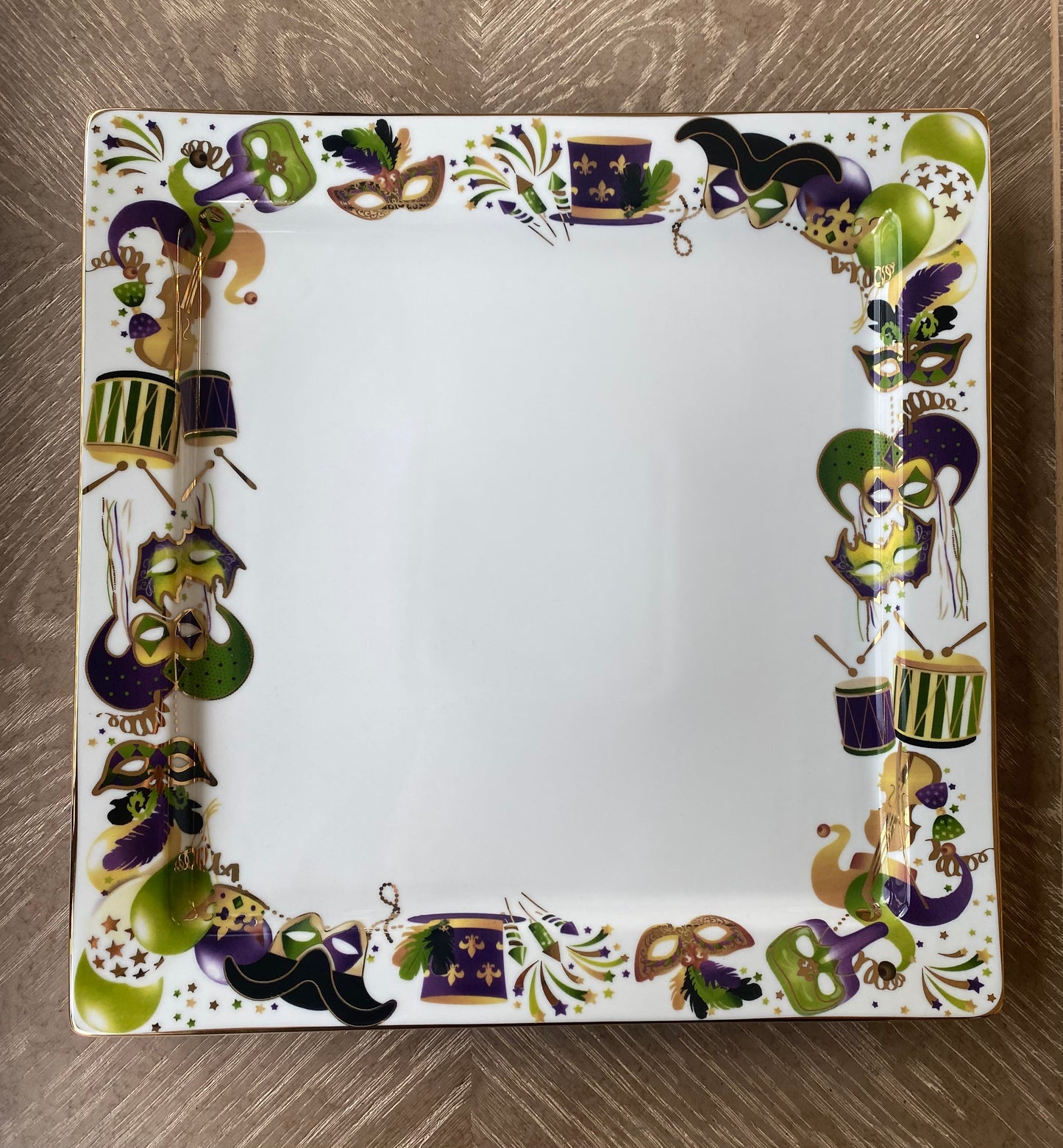 Mardi Gras Serving Platter