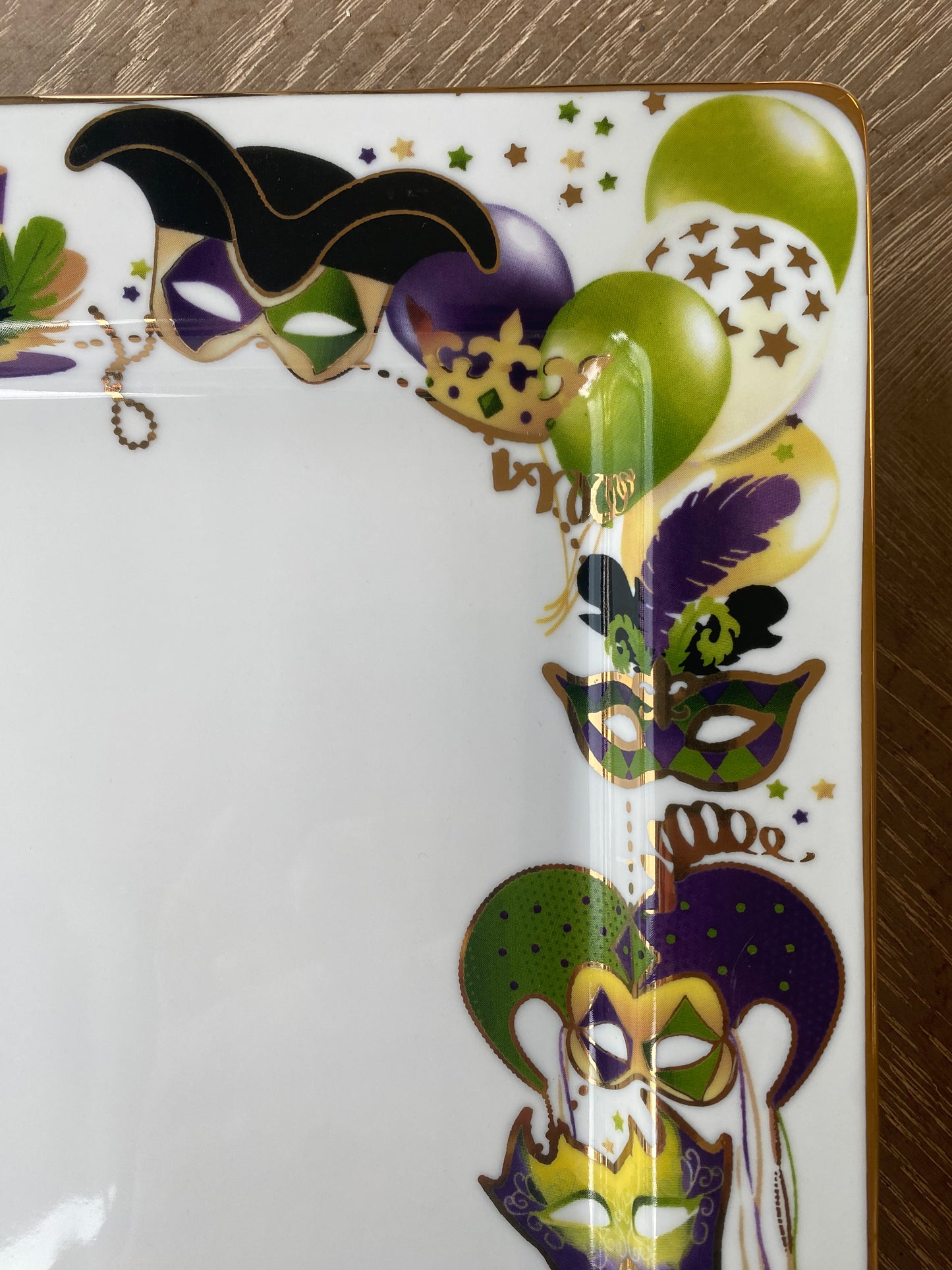 Mardi Gras Serving Platter