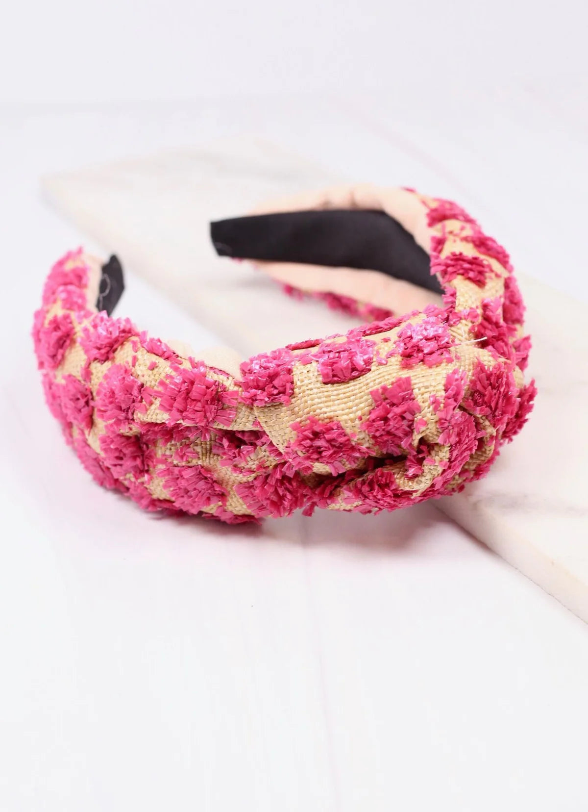 Pink Pom Pom Headband