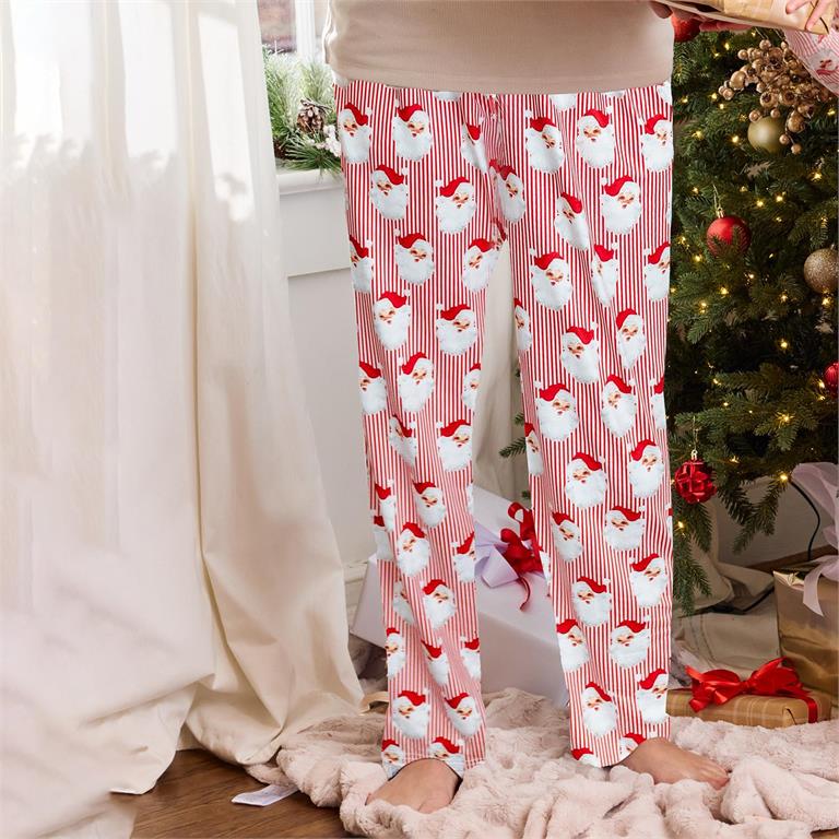 Santa Baby Red Pajamas, Baby-Adult Sizes