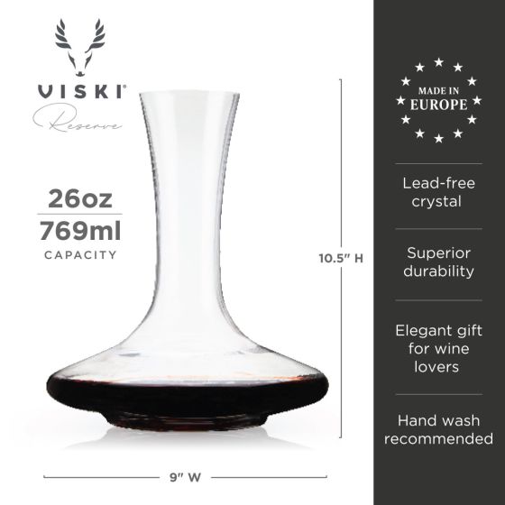 Reserve European Crystal Wine Decanter by Viski
