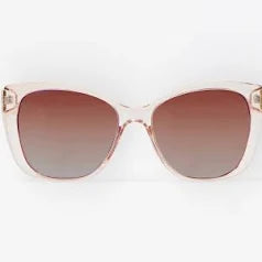 Olivia Polarized Sunglasses | Champagne Clear