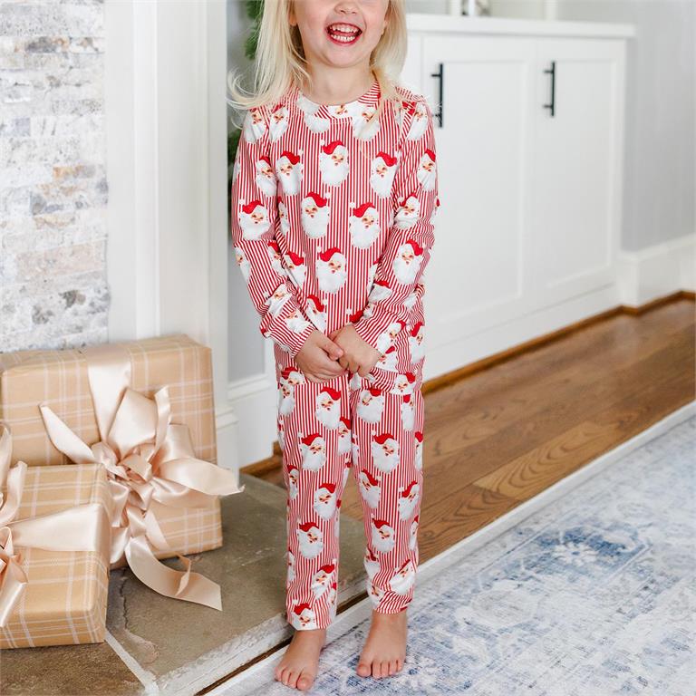 Santa Baby Red Pajamas, Baby-Adult Sizes