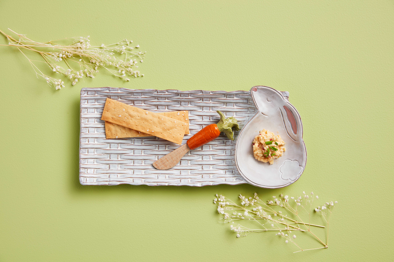 Bunny Basket Weave Tray Set