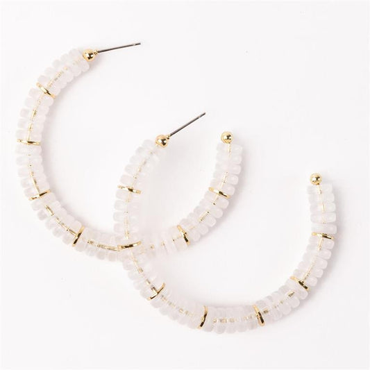 White Olivia Earrings