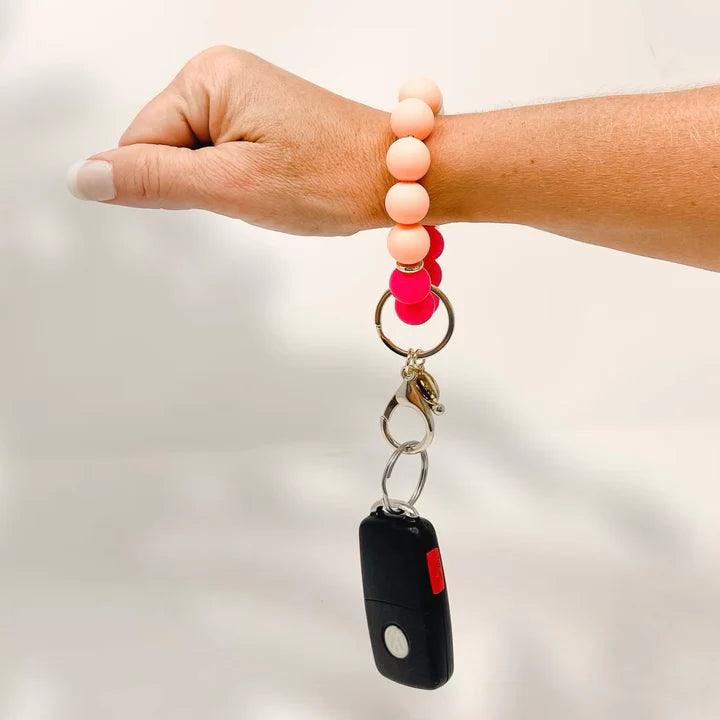 Sunkissed Peaches Hands-Free Keychain Wristlet