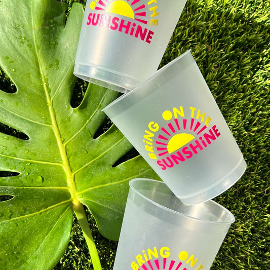 Bring on the Sunshine Reusable Cups