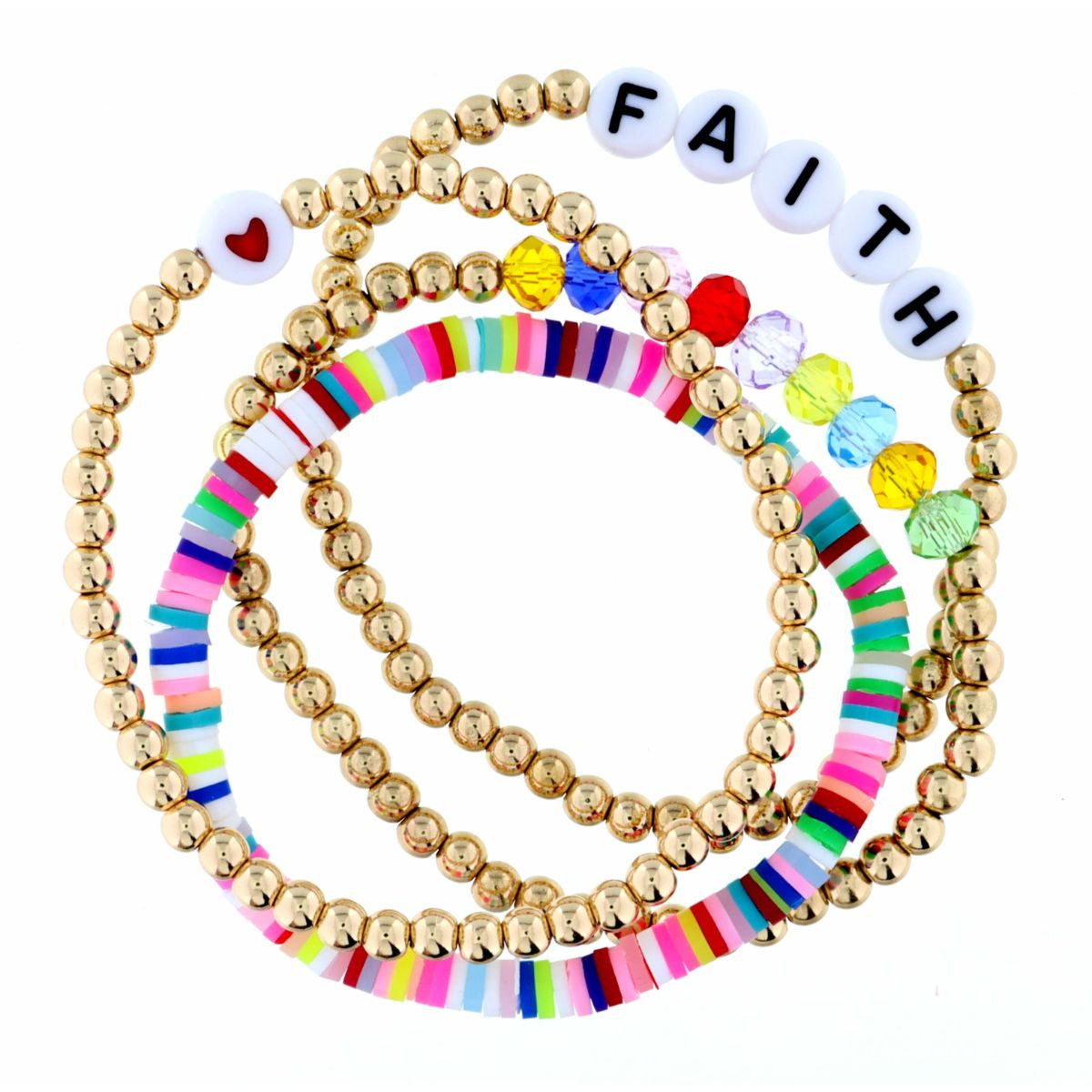 Faith Set of 4 Bracelets