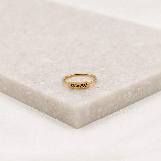 God Is Greater Ring