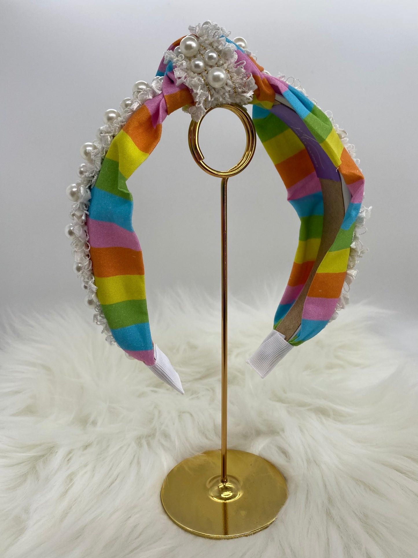 Rainbow Pearl Headband