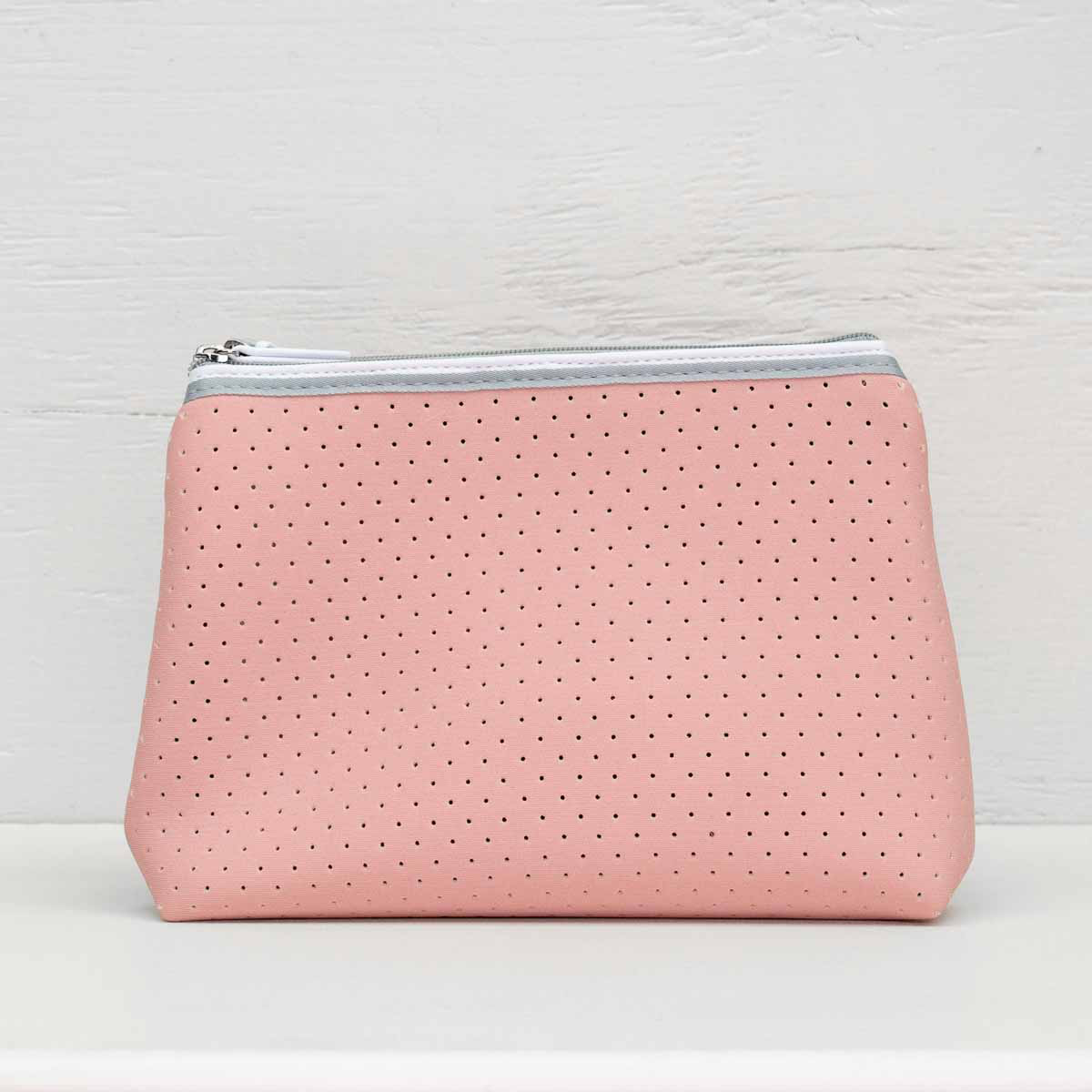 Neoprene Double Cosmetic Bag | Blush