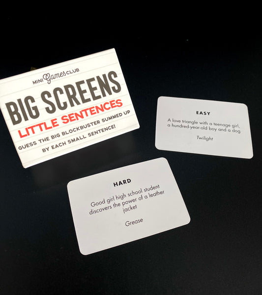 Big Screens Little Sentences Mini Game