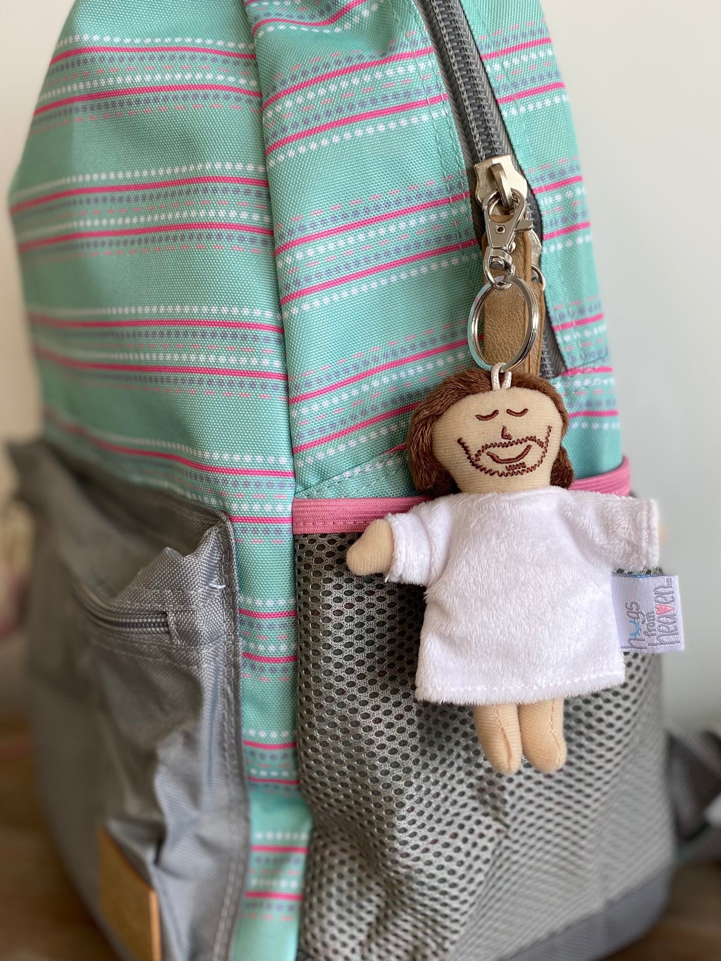 Jesus + Mary Plush Doll Keychain