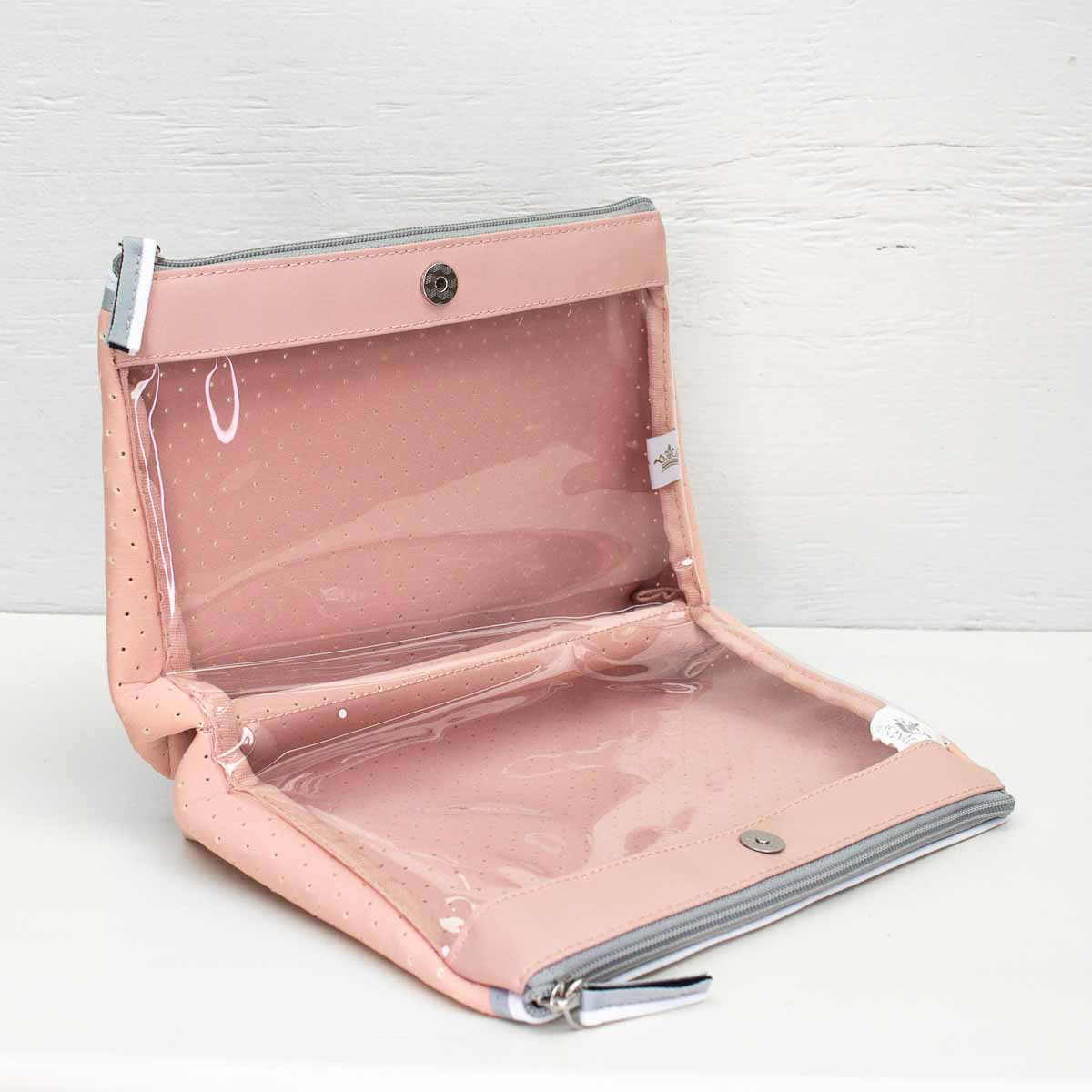 Neoprene Double Cosmetic Bag | Blush