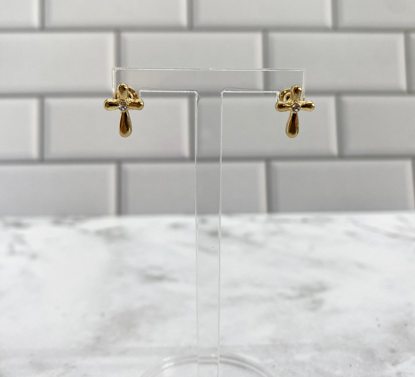 The Petite Cross Earrings