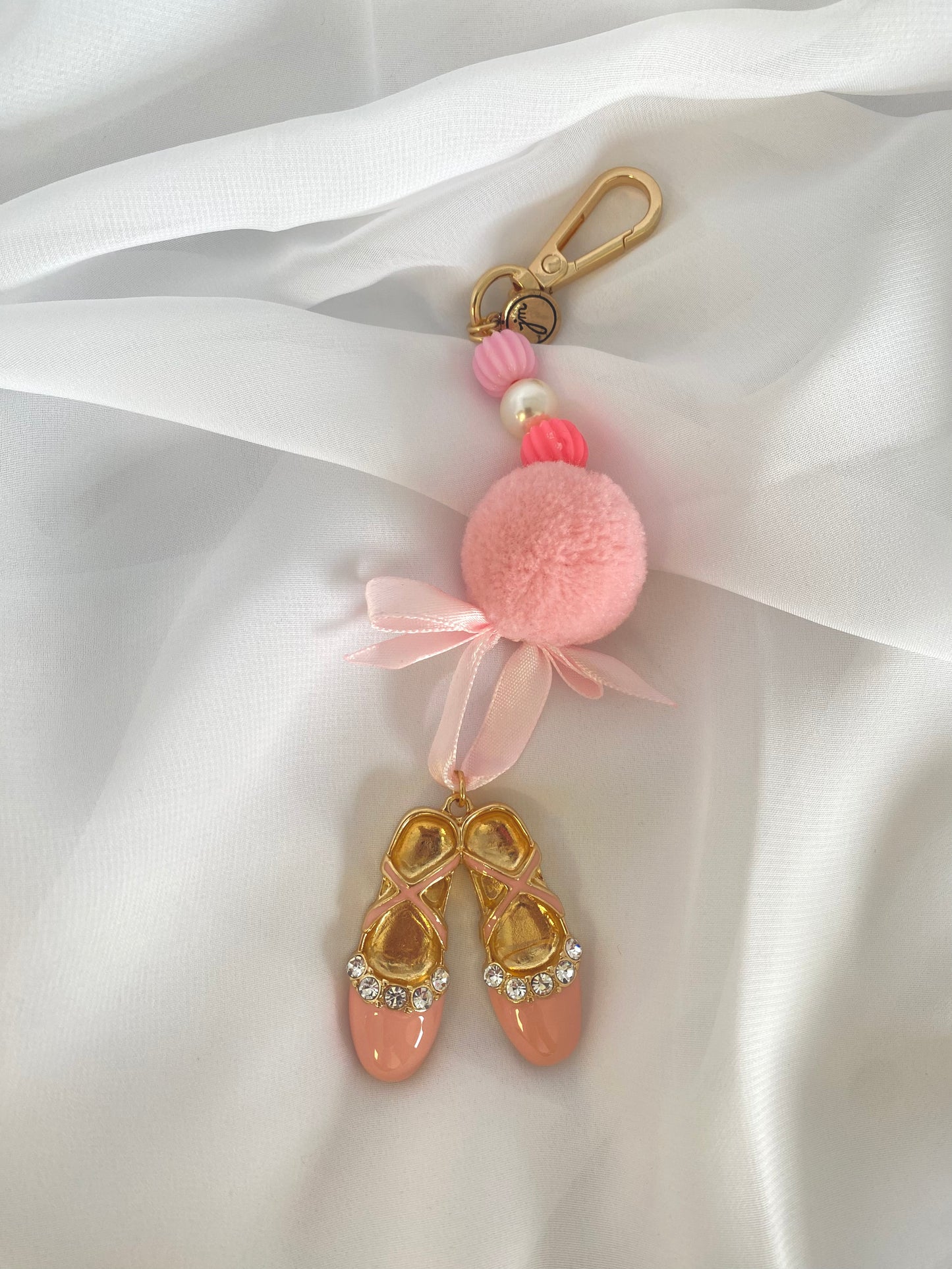 Ballet Slipper Keychain